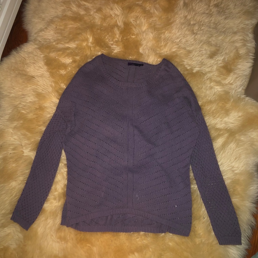 Purple knit sweater